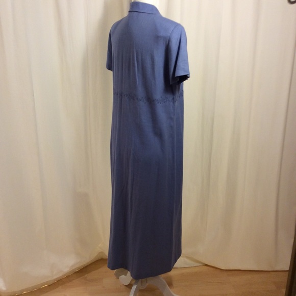 TALBOTS Linen Buttondown Shirt Style Dress - Picture 7 of 8